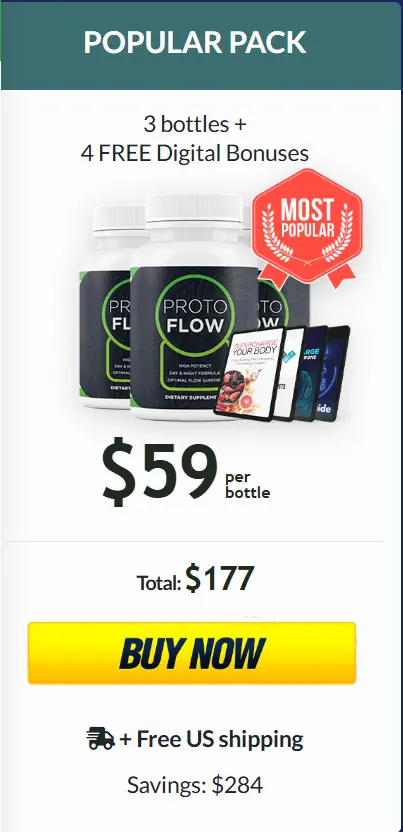 Protoflow three bottles order